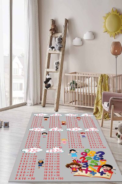 Birkilim Yıkanabilir İpeksi Kaymaz Taban Çocuk Odası Halısı | MLN-IP-HT-284