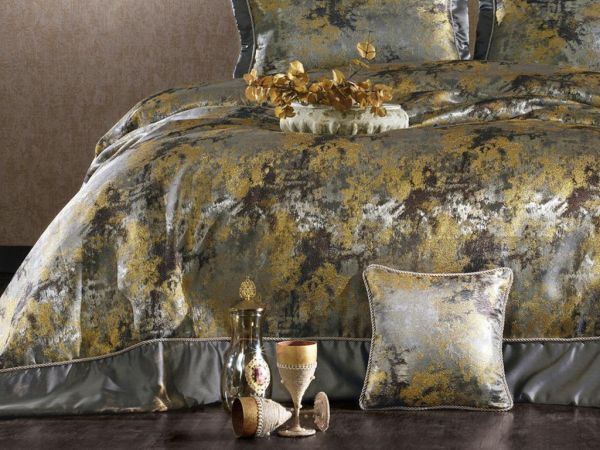 Parure de lit double Nirvana Jaune Oxyde