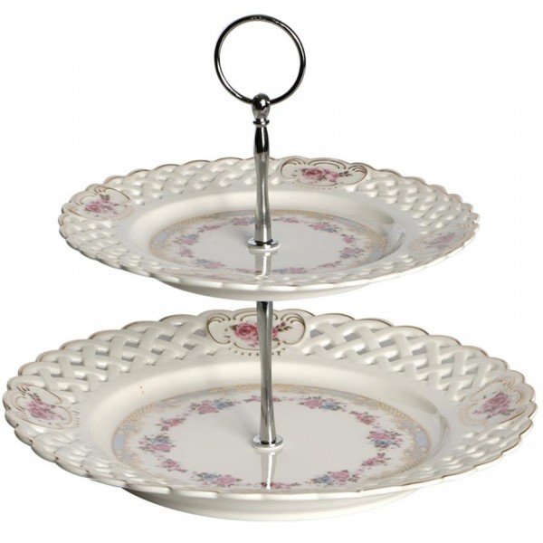 Gül Vanessa süsler Yuvarlak Almina 2 adet etagere