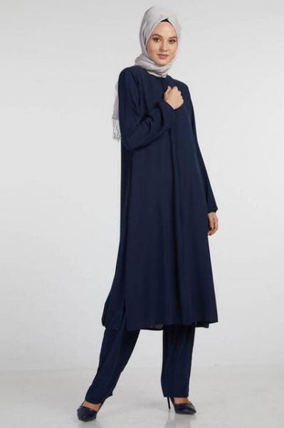 Bayan Hac Umre Kıyafeti Lacivert