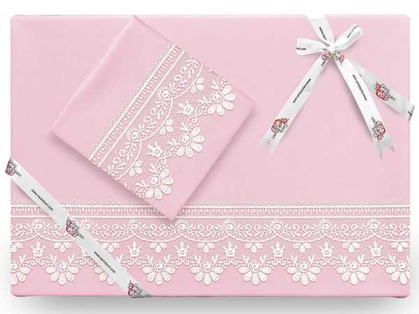 بودرة طقم غطاء لحاف فرنسي سادة من Efsun