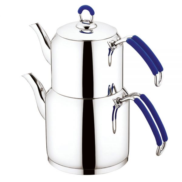 Oz Leben | Elif Schlichte Teekanne mit Silikongriff 850-1300 ml