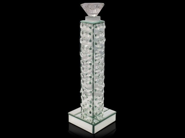 Dekonaz Lüks Kristal Taşlı Aynalı Mumluk 33cm | DTX-LAM-8A