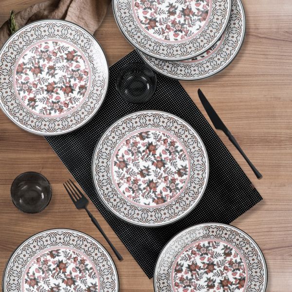 Red Garden Ege Servis Tabağı 25 Cm 6 Adet - 19823 | Keramika