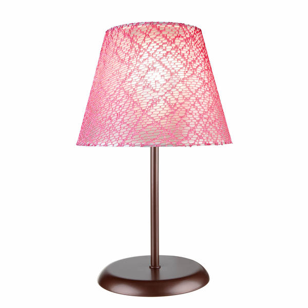 Elva Abajur Kahve Ayak Pembe File Şapka