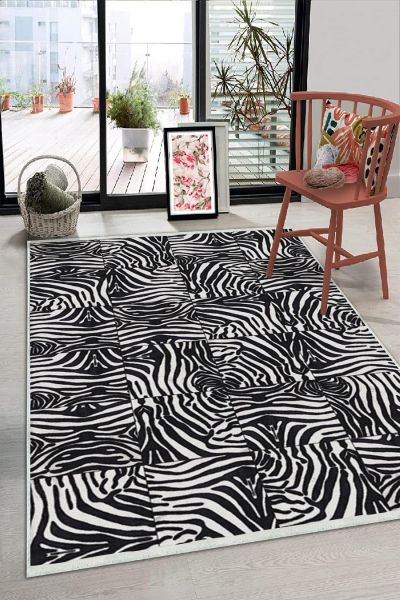 Birkilim Yıkanabilir Dekoratif Halı İpeksi Kaymaz Taban | MLN-IP-HS-220