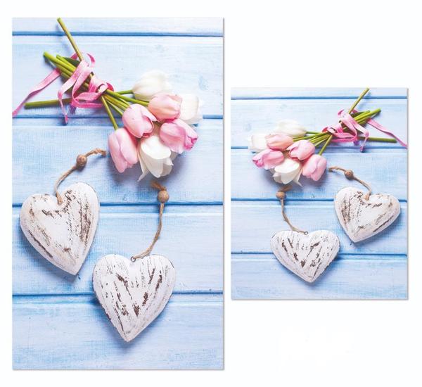 Bayev Kalp 2`li Banyo Paspas Seti Klozet Takımı 0048 01