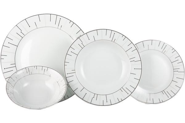 Seranova Yemek Seti | Porselen | 24 Parça | 6 Kişilik | MCK-0028