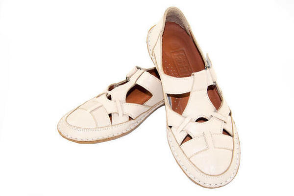 Deri Ortopedik Bayan Ayakkabı - Krem