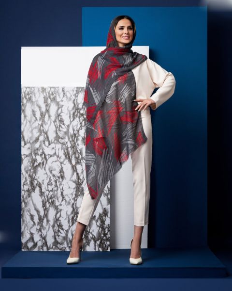 Dekonaz | Desenli Modern Tasarımlı Bayan Eşarp | DKNZ-31342