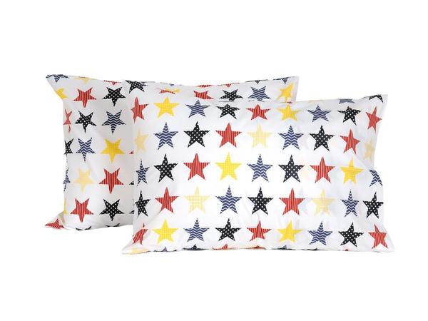 Star 2'li Yastık Kılıfı Beyaz