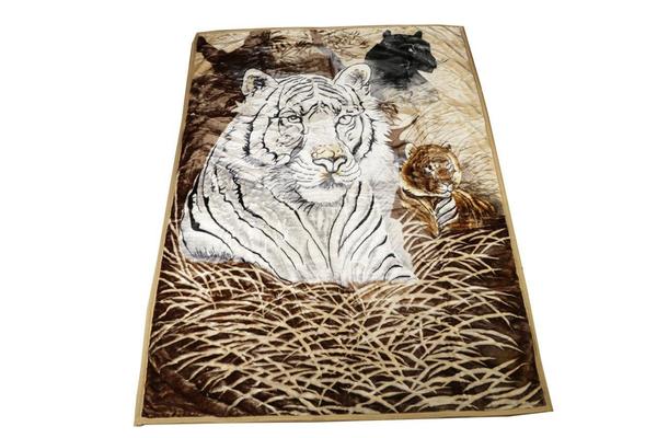 Onur Yün Battaniye Carla Beyaz Kaplan 2 Kişilik