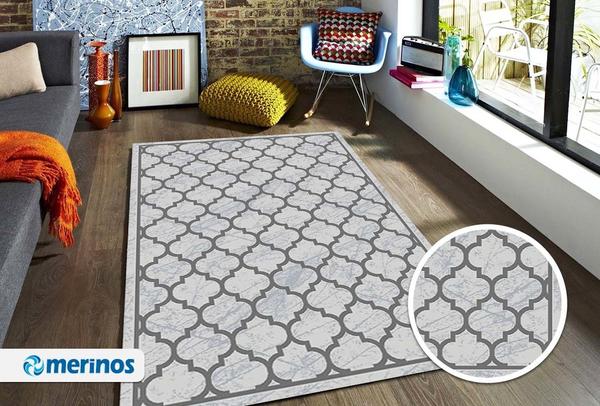 Merinos Style Modern Halı | Gri | 30524-96-Grey