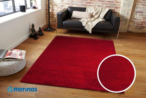 Merinos Shaggy Plus Halı | Kırmızı | 958-Rot