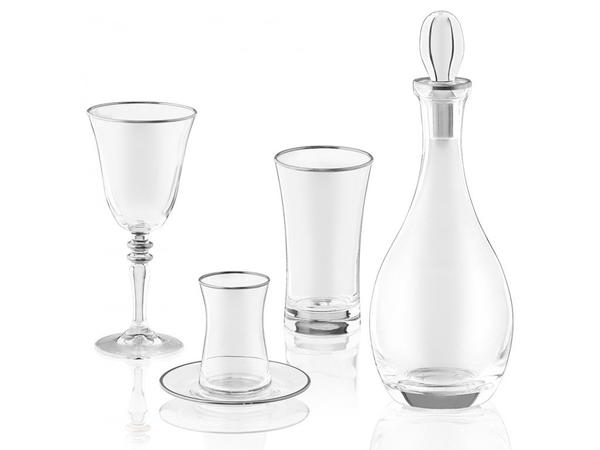 Taç Alvina 49 Parça Bardak Seti | Platin | 12 Kişilik | TAC-5541