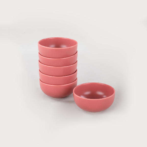 Mat Gül Kurusu Bulut Çorba Kasesi 12 Cm 6 Adet | Keramika