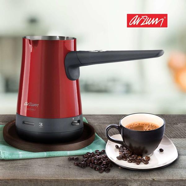 Arzum Cezveli Türk Kahvesi Makinesi - Kırmızı