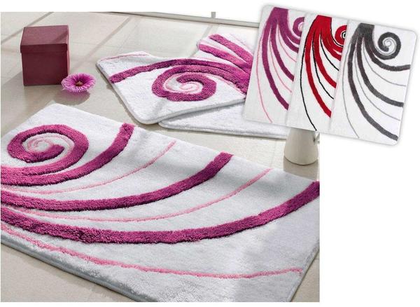 Tac Comfort Lüks Mendy Banyo Hali Seti 3 Parca Mor