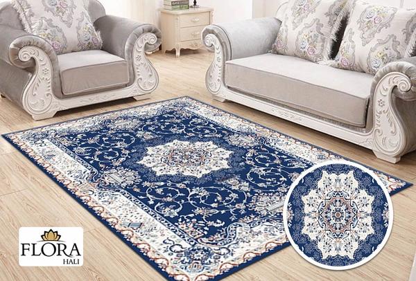 Flora Semerkand Collection Halı | Mavi | F-4051A-D.Blue