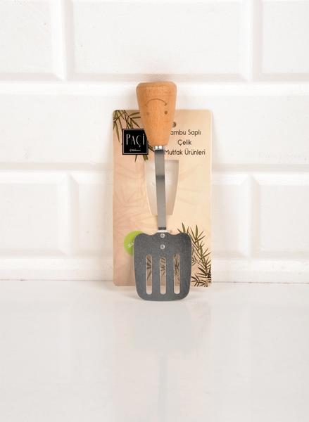 Bayev | Kahverengi Bambu Saplı Spatula