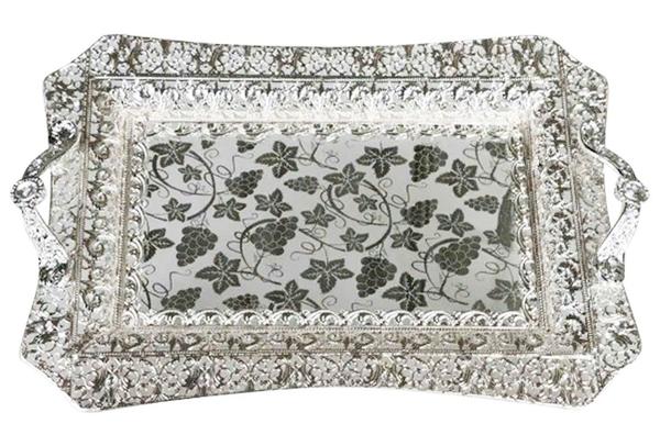 Bavary Servis Tepsisi Oryantal Asma Desen