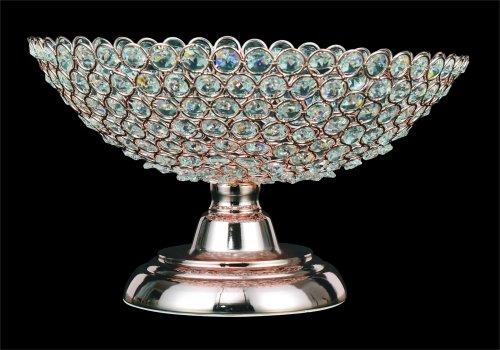 Dekonaz Büyük Kristal Dekoratif El Yapımı Meyve Kasesi | Bakır