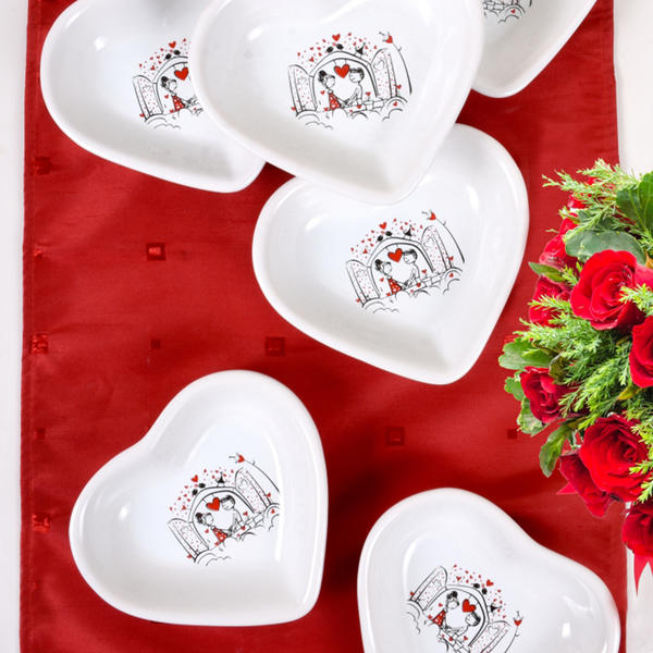 Bol à collation coeur conte de fées 14 Cm 6 pièces | Keramika