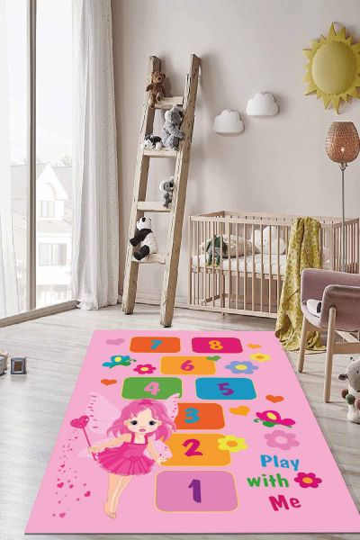 Birkilim Yıkanabilir İpeksi Kaymaz Taban Çocuk Odası Halısı | MLN-IP-HT-289