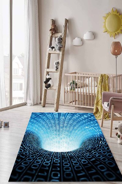 Birkilim Yıkanabilir İpeksi Kaymaz Taban Çocuk Odası Halısı | MLN-IP-HT-1162