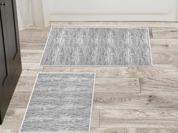 Greta 2'li Banyo Paspas Takımı Gri