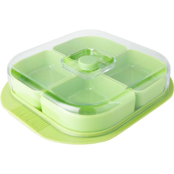 Dekonaz | Plastik Çerezlik | 6 Parça | Yeşil Renk | GP-0059