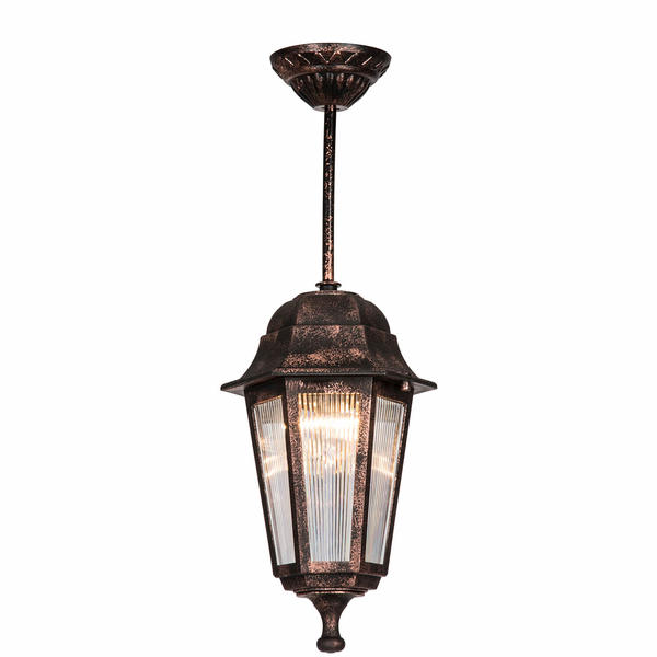 Optischer sechseckiger Anhänger Kupfer