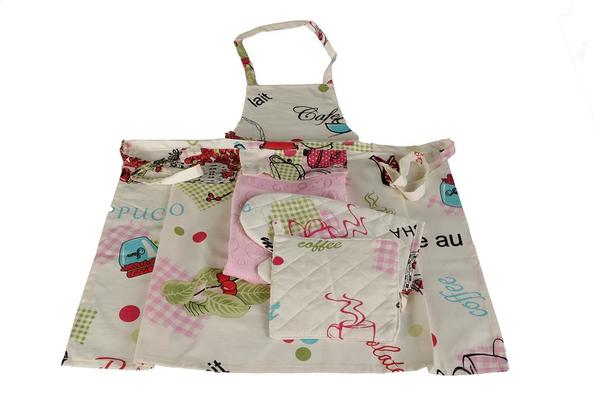 Mutfak Önlüğü Seti Caffe 3 Adet