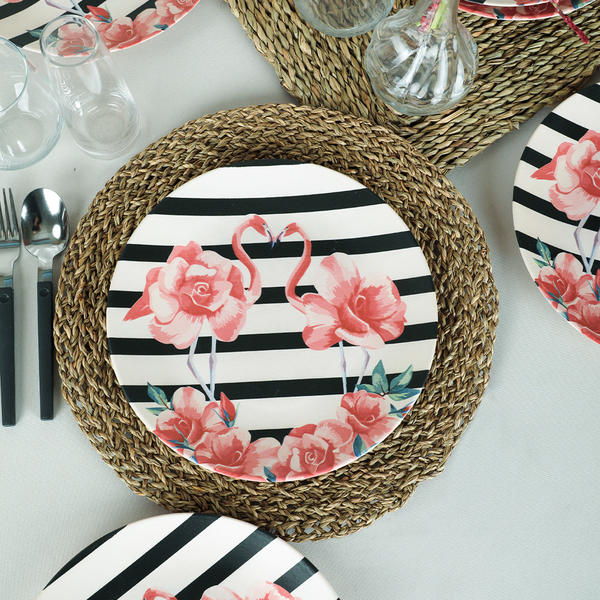 Flamingo Serving Plate 26 Cm 6 Pieces - 18308 | Keramika