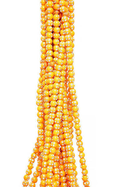 Yellow Rosary 99-Piece with Punching Pattern (Bundle)