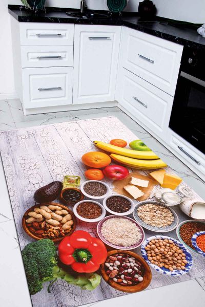 Birkilim Yıkanabilir İpeksi Kaymaz Taban Mutfak Halısı | MLN-IP-SD-257
