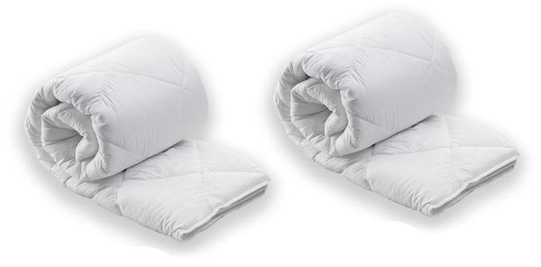 Star Çift Kişilik Yorgan Seti | 2 Adet | Polyester | Beyaz