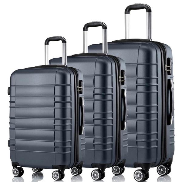 Hoffmanns ABS 3'lü Bavul Seti | Antrasit | HTX-02014