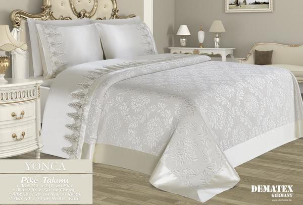 Dematex Pike Takımı Yonca Krem 2 Kişilik