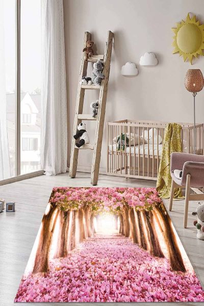 Birkilim Yıkanabilir İpeksi Kaymaz Taban Çocuk Odası Halısı | MLN-IP-HT-1189