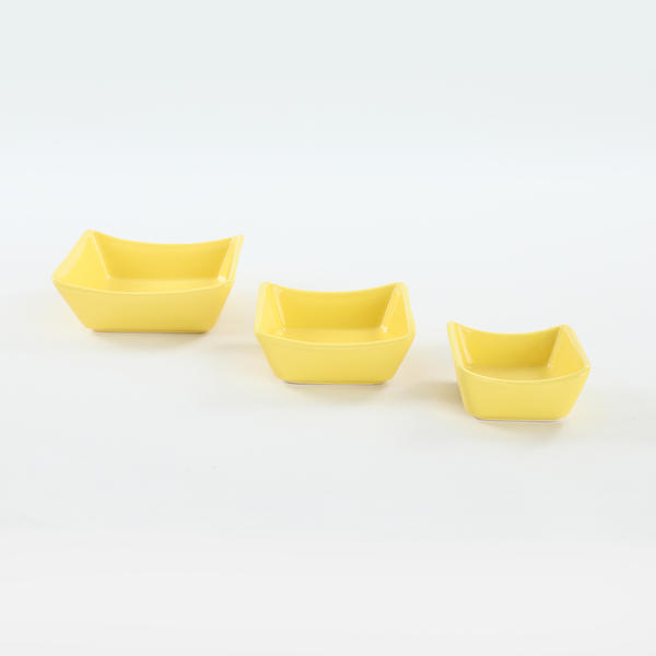 صندل أصفر سناك / صوص 8/10/12 سم 6 قطع | كيراميكا