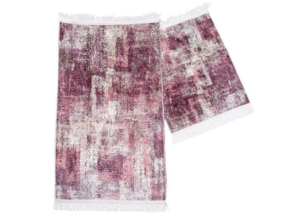 Giselle Rechteckige Badematte Set 2 Stk. Pflaume