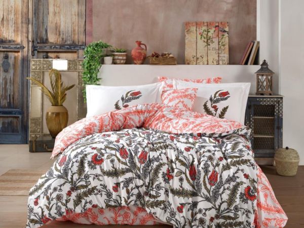 Ensemble housse de couette double Sophia Vert