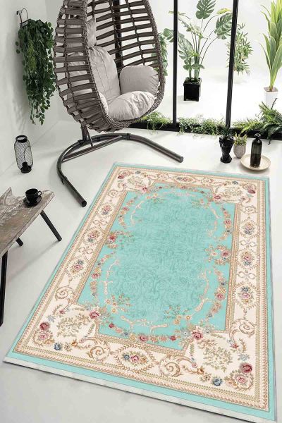 Birkilim Yıkanabilir Dekoratif Halı İpeksi Kaymaz Taban | MLN-IP-HK-009