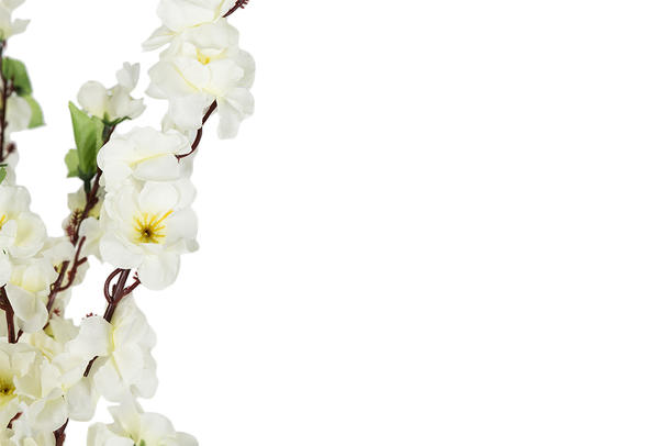 Bavary | Dekoratif Çiçek | Beyaz | 130x38cm | By-ths-2