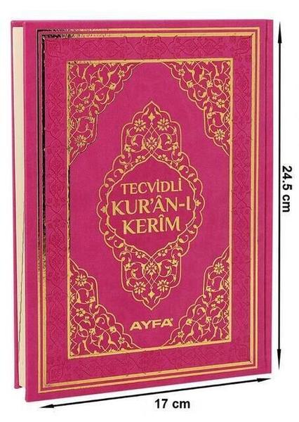 Tajwid Quran - Thermo Leather - Medium Size - Turquoise Color - Ayfa Publishing House - Computer Line