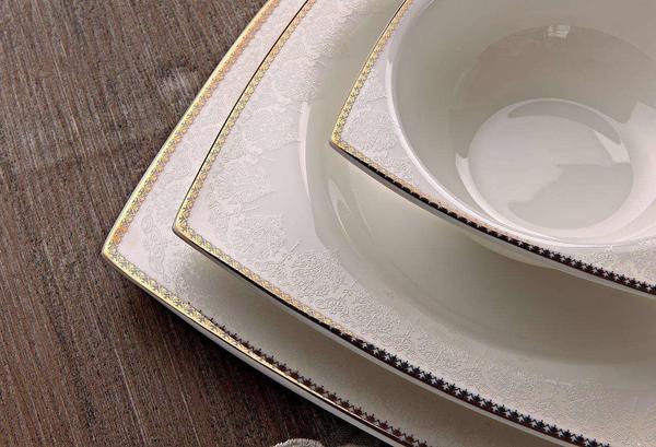 Neva Rüya 60 Teilig Premium Bone Porzellan Essservice für 12 Personen 