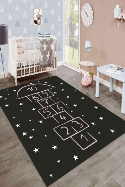 Birkilim Yıkanabilir İpeksi Kaymaz Taban Çocuk Odası Halısı | MLN-IP-SD-049