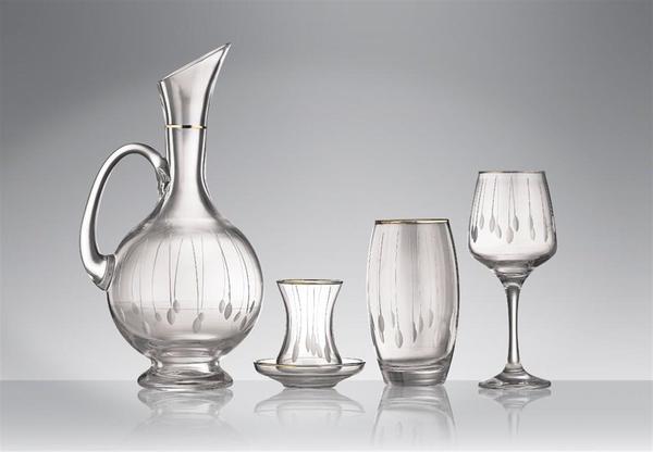 Damla Gold 49 Parça Kristal Takimi