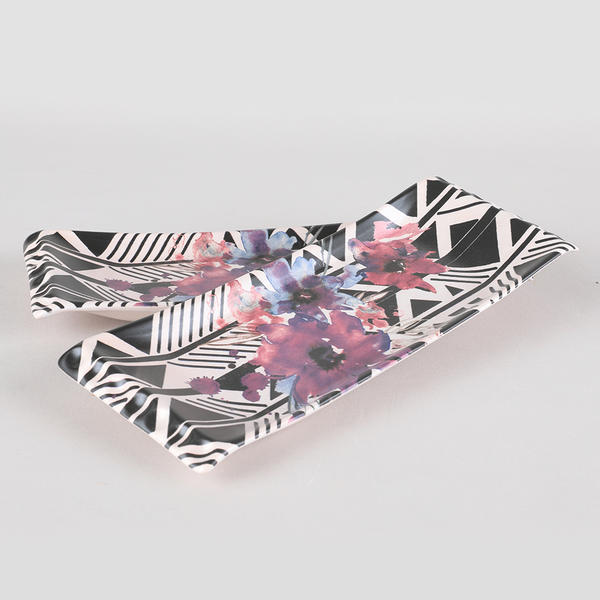 Leylak Selen Kayık Tabak 33 Cm 2 Adet - 18231 | Keramika